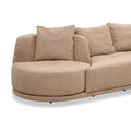 Krushuna sofa, close-up of curved end seat and cushions